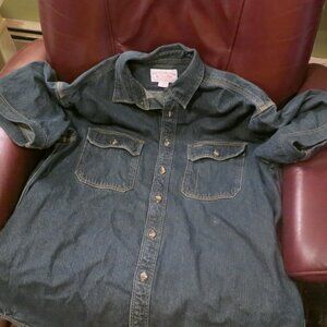 filson denim shirt mens xl